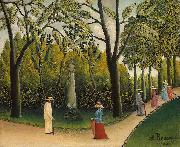 Henri Rousseau Luxembourg Gardens. Monument to Chopin oil painting artist